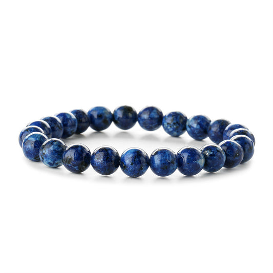 Lapis Lazuli Beaded Stretch Bracelet – 8mm